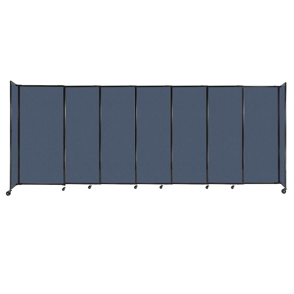 StraightWall Sliding Portable Partition 15'6" x 6' Ocean Fabric